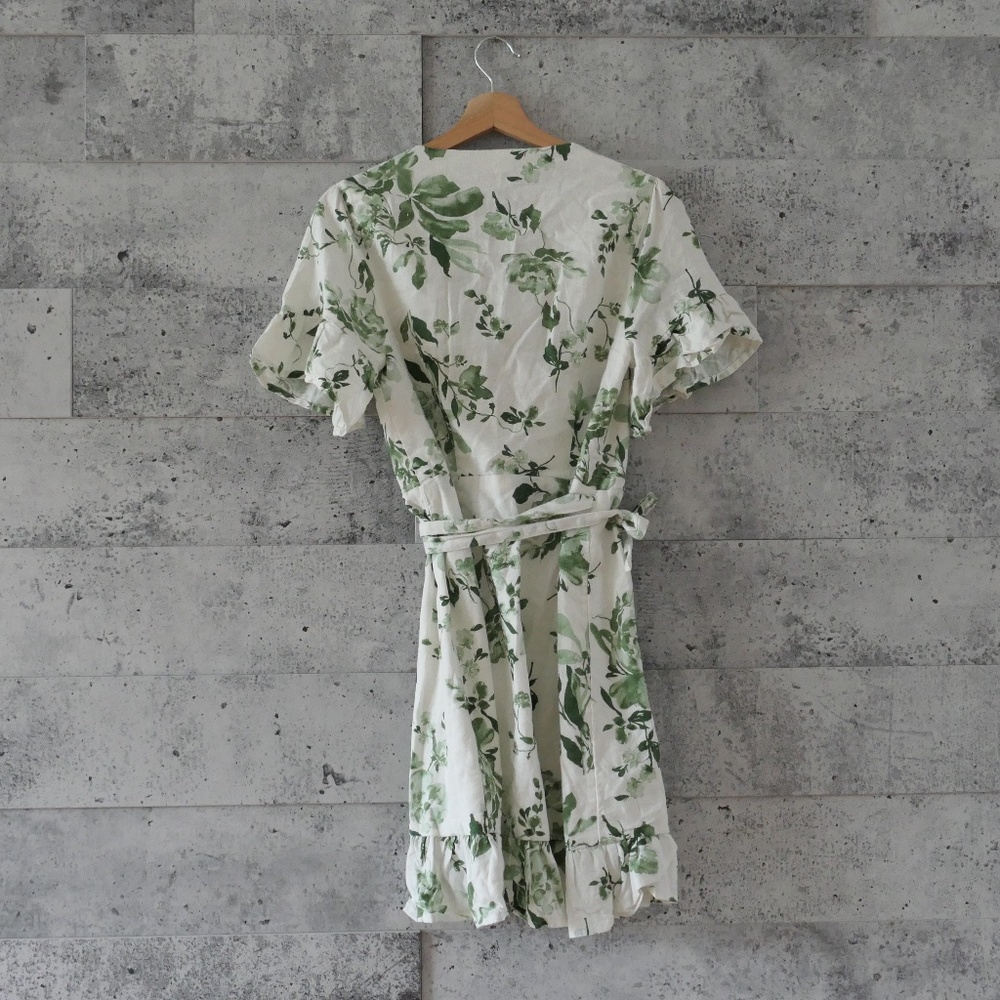 Abercrombie & Fitch - Angel Sleeve Wrap Mini Dress - Size S - Picture 2 of 4